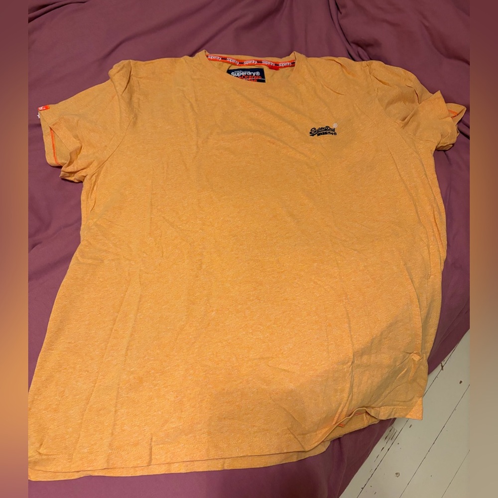 Superdry Men's Bright Orange Tee